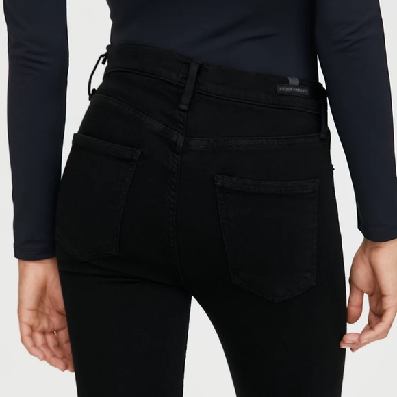 Citizens of Humanity | Rocket Crop High Rise Skinny black pants - Picture 11 of 12